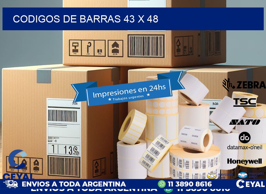 codigos de barras 43 x 48