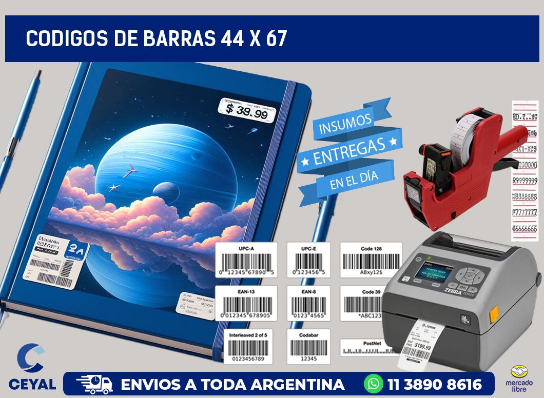 codigos de barras 44 x 67