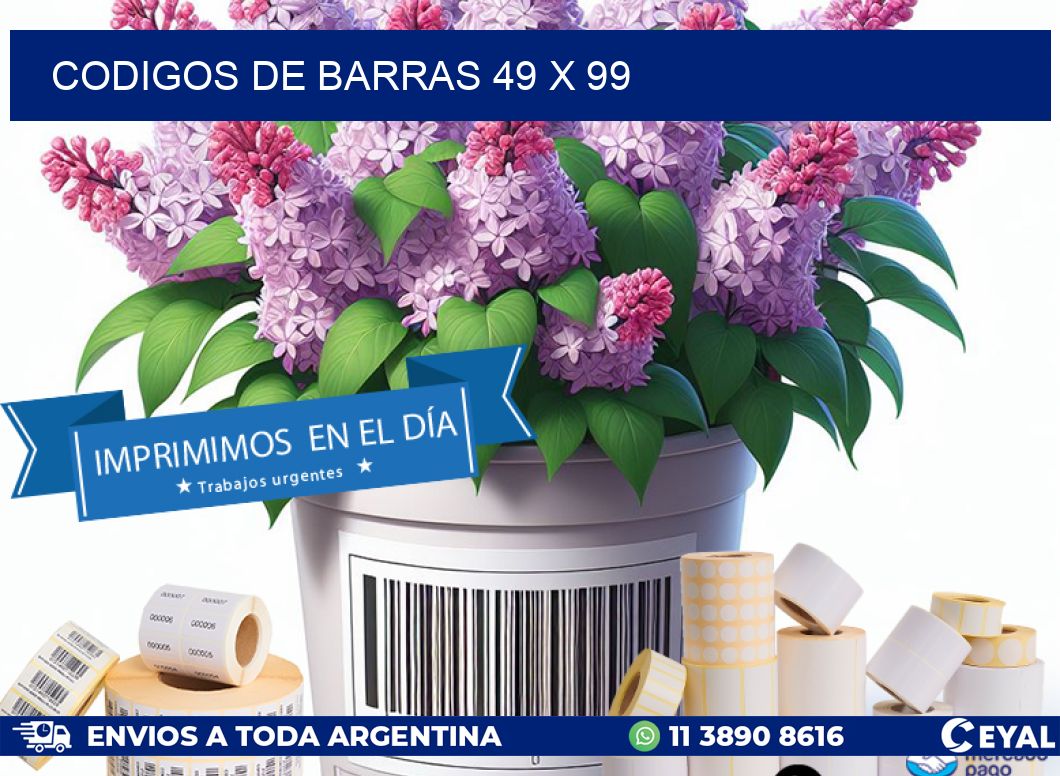 codigos de barras 49 x 99