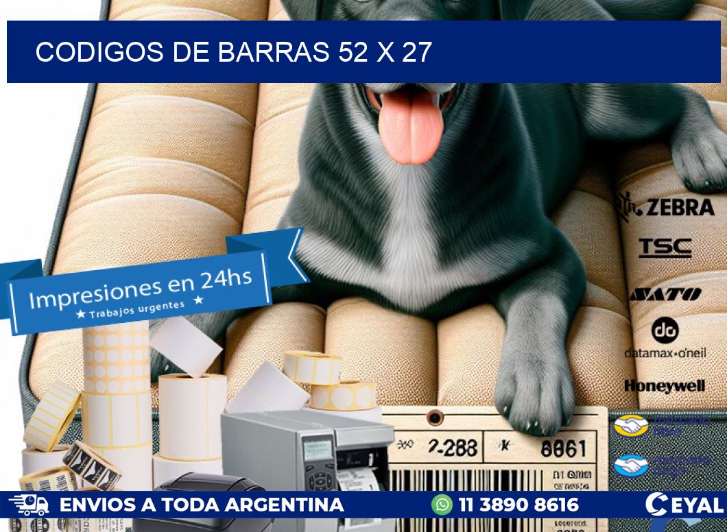 codigos de barras 52 x 27