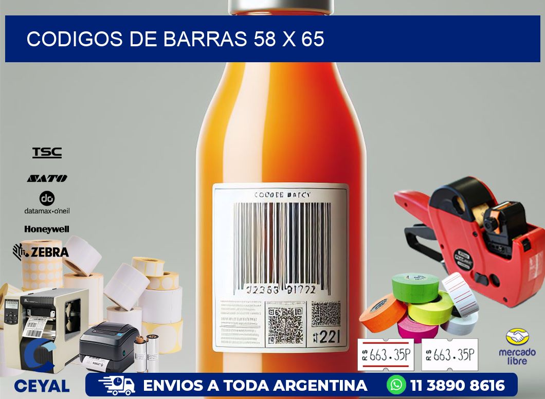 codigos de barras 58 x 65