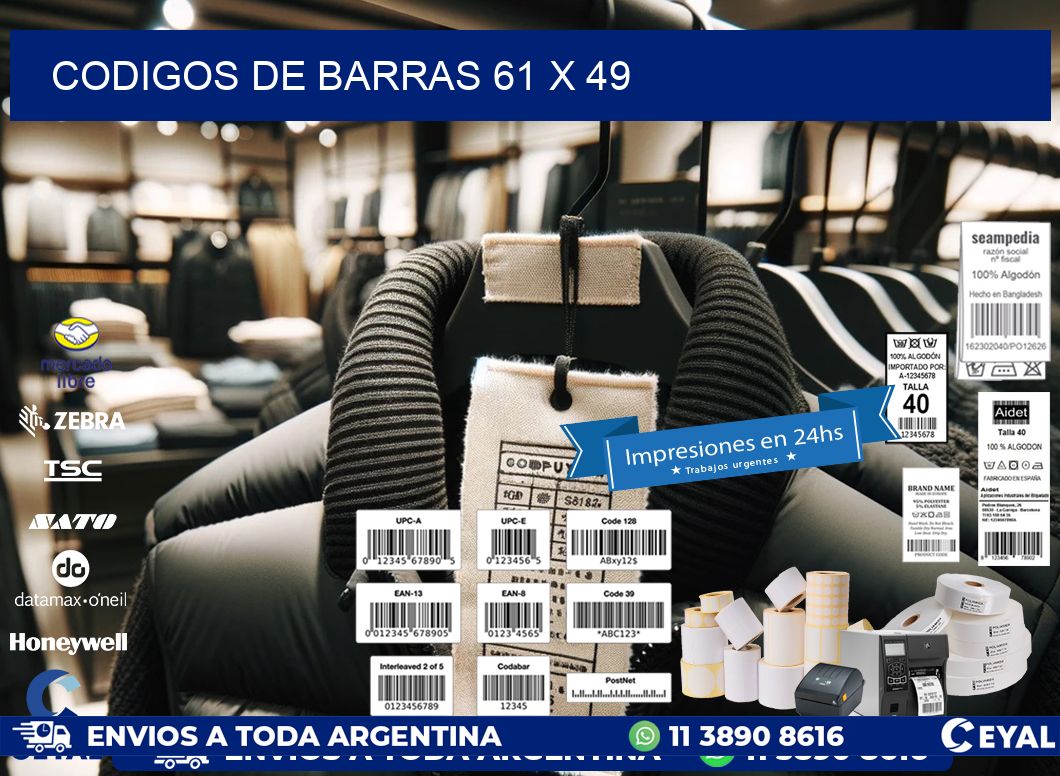 codigos de barras 61 x 49