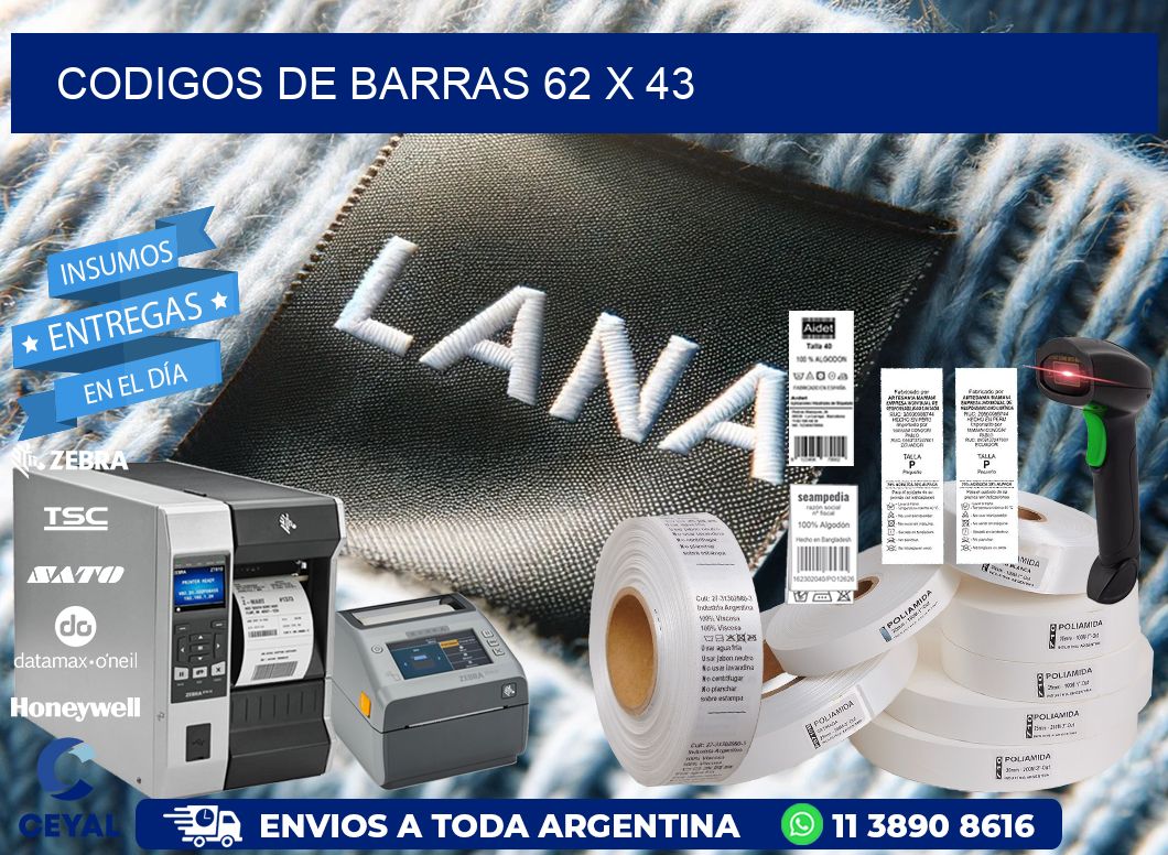 codigos de barras 62 x 43