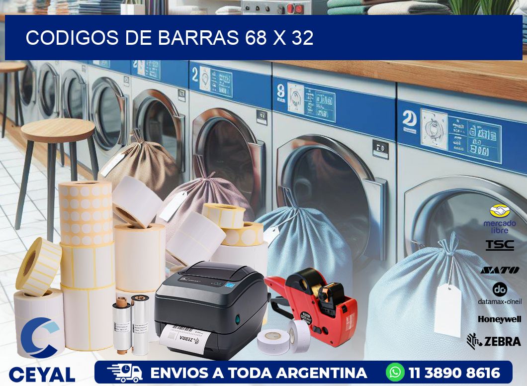 codigos de barras 68 x 32