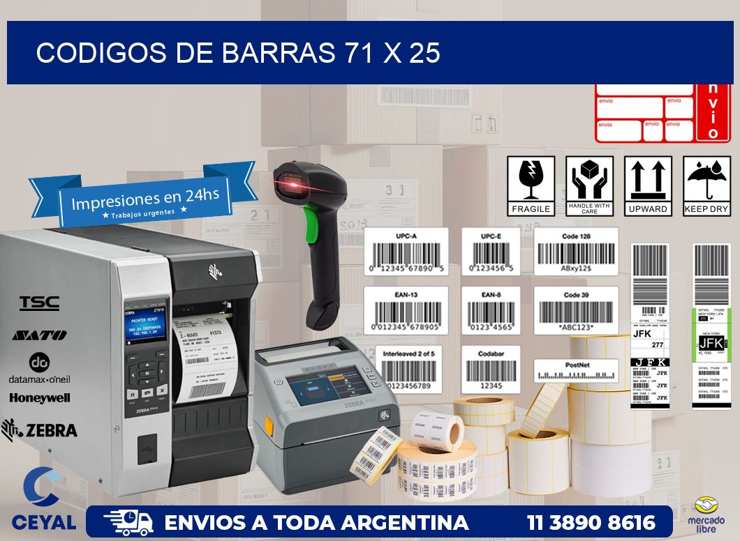 codigos de barras 71 x 25