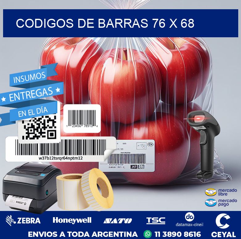 codigos de barras 76 x 68