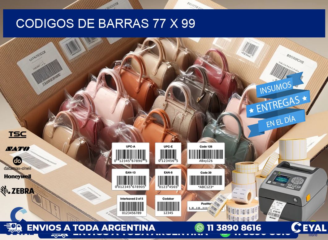 codigos de barras 77 x 99
