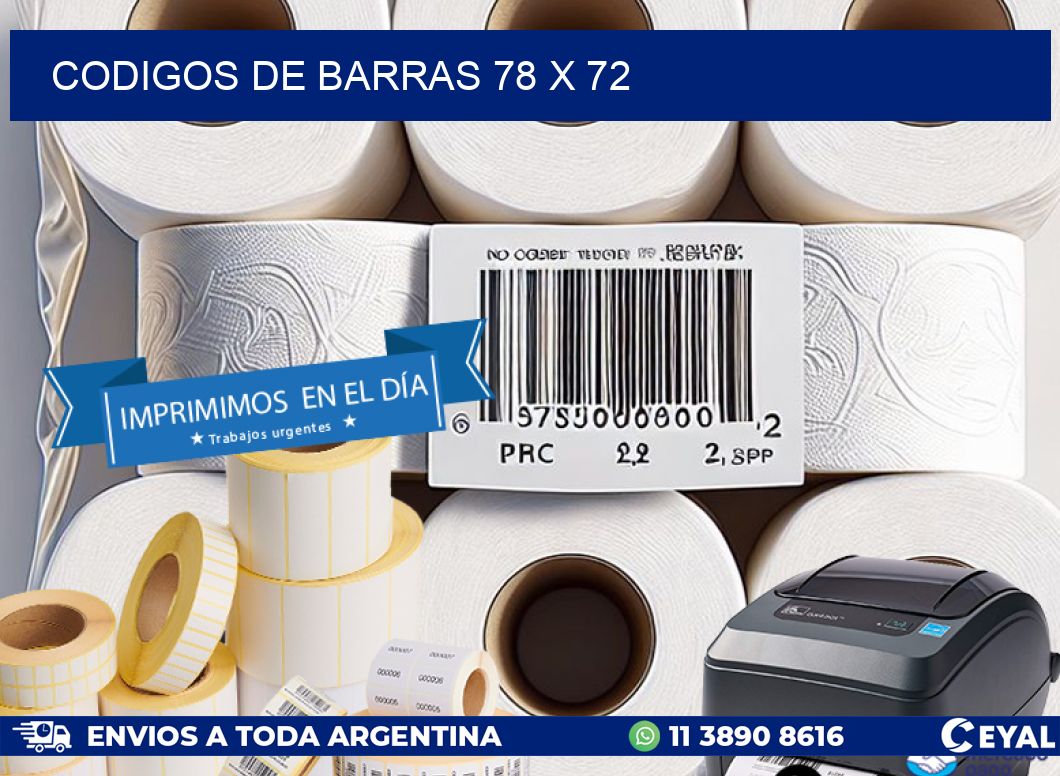 codigos de barras 78 x 72