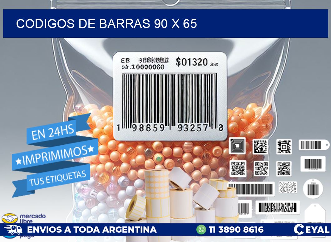 codigos de barras 90 x 65