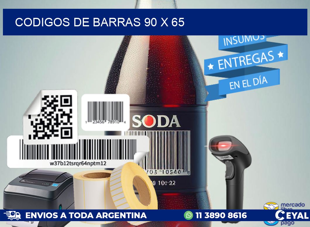 codigos de barras 90 x 65