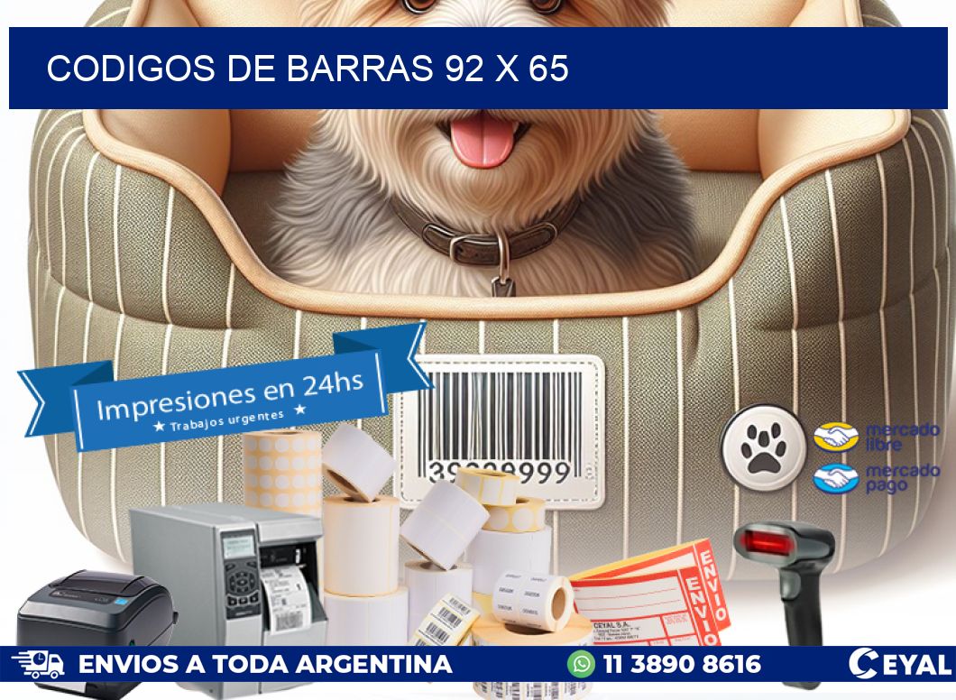 codigos de barras 92 x 65