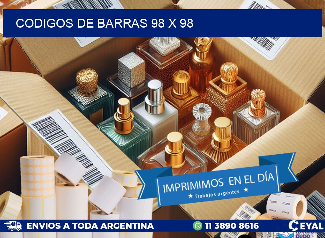 codigos de barras 98 x 98