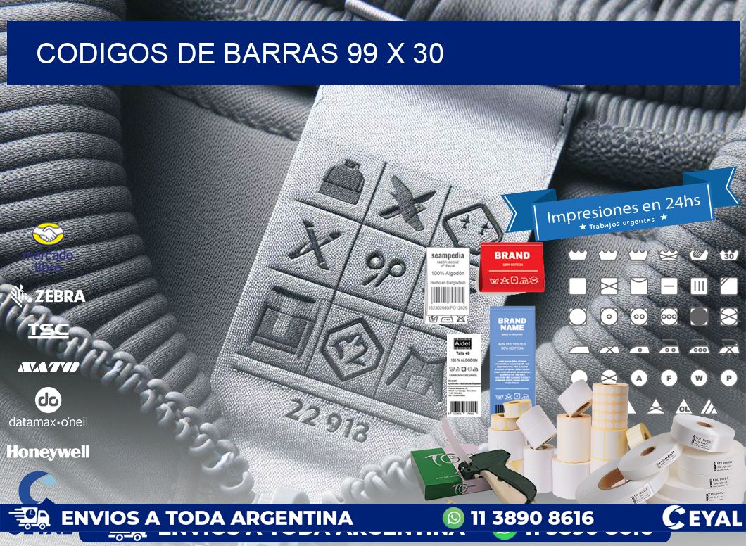 codigos de barras 99 x 30