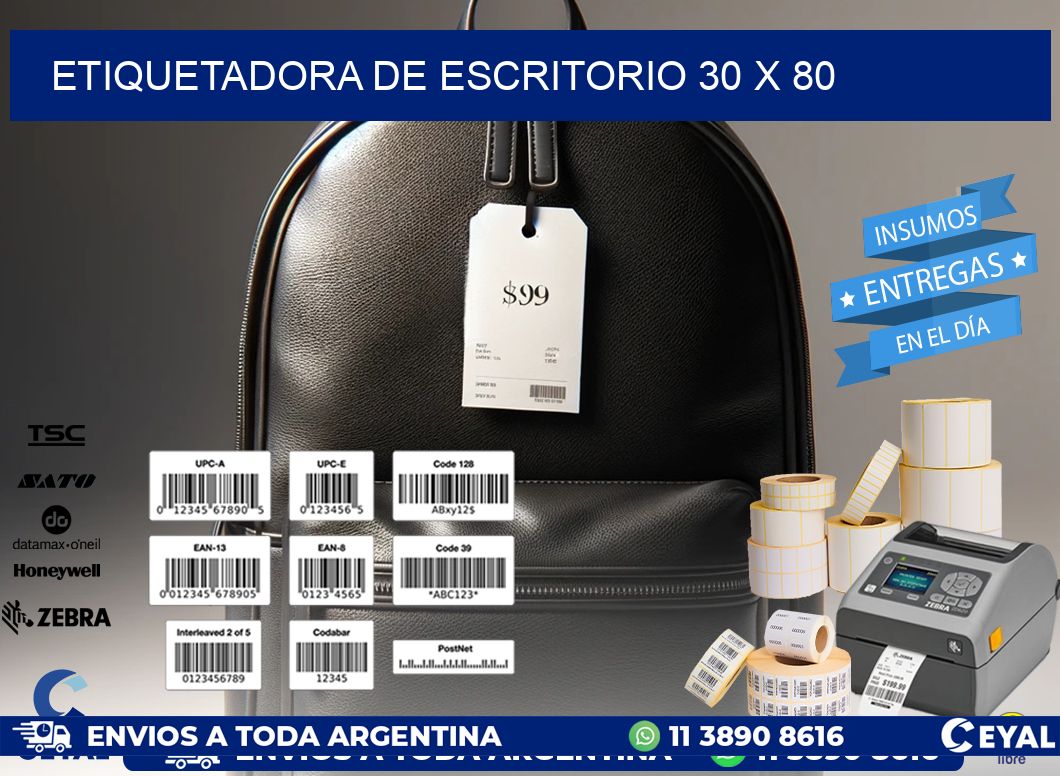 etiquetadora de escritorio 30 x 80