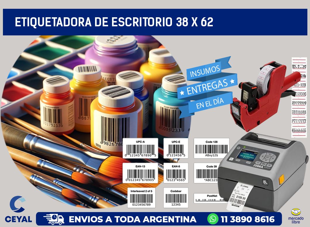 etiquetadora de escritorio 38 x 62