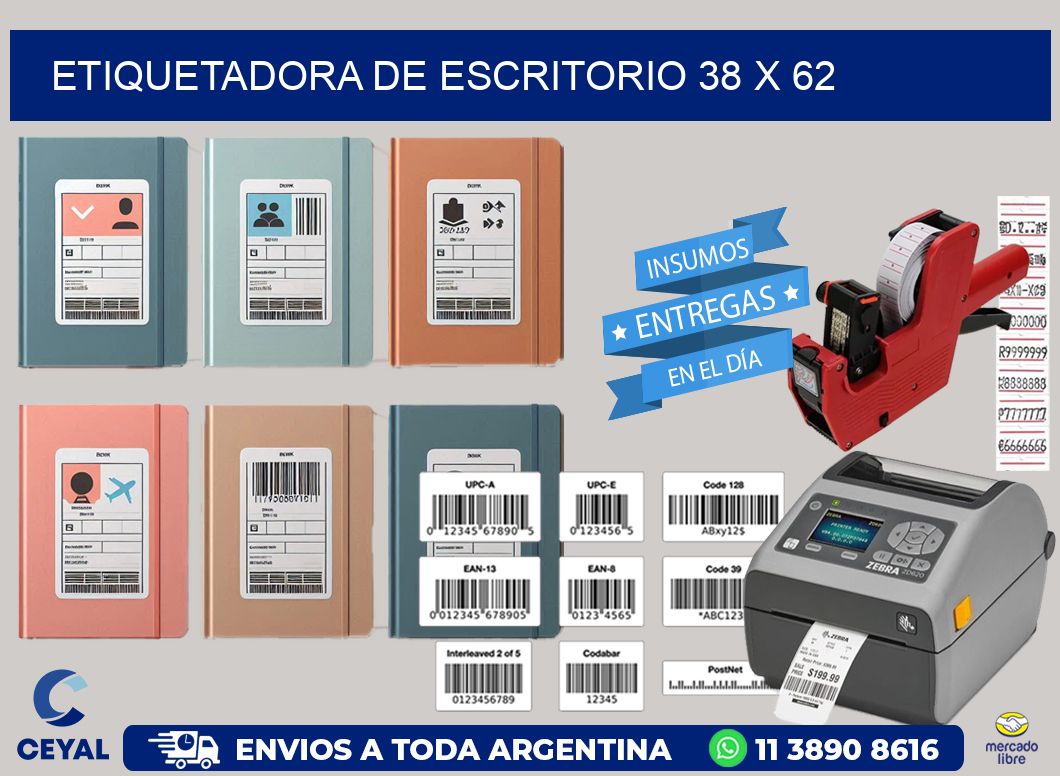 etiquetadora de escritorio 38 x 62