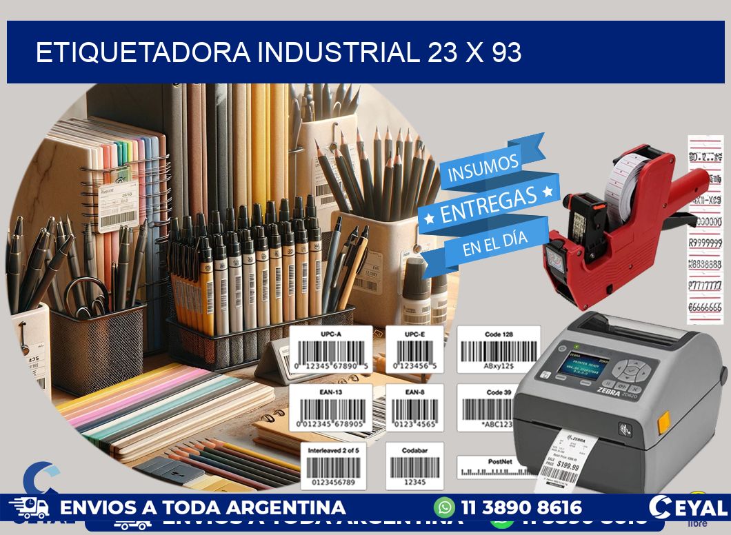 etiquetadora industrial 23 x 93