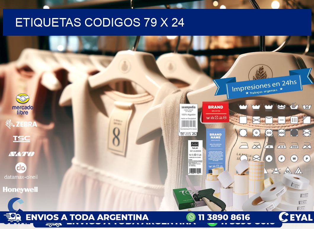 etiquetas codigos 79 x 24