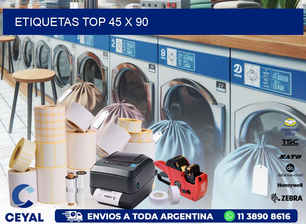 etiquetas top 45 x 90