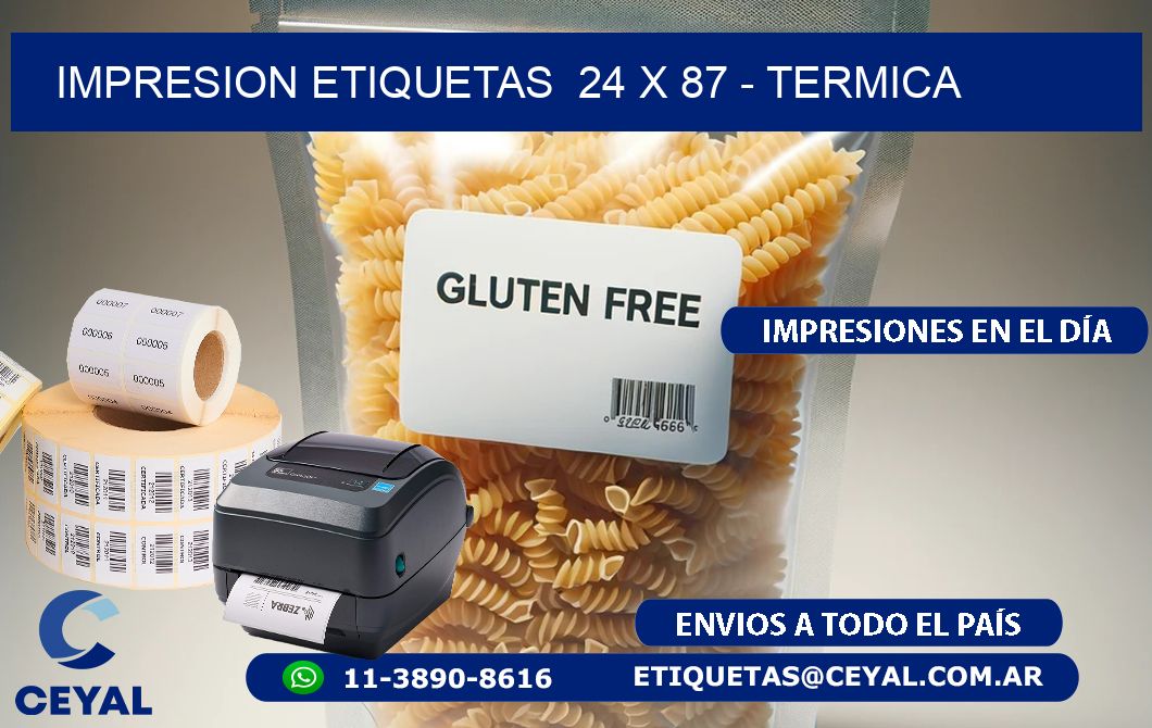 impresion etiquetas  24 x 87 – termica