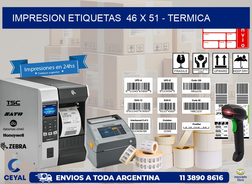 impresion etiquetas  46 x 51 – termica