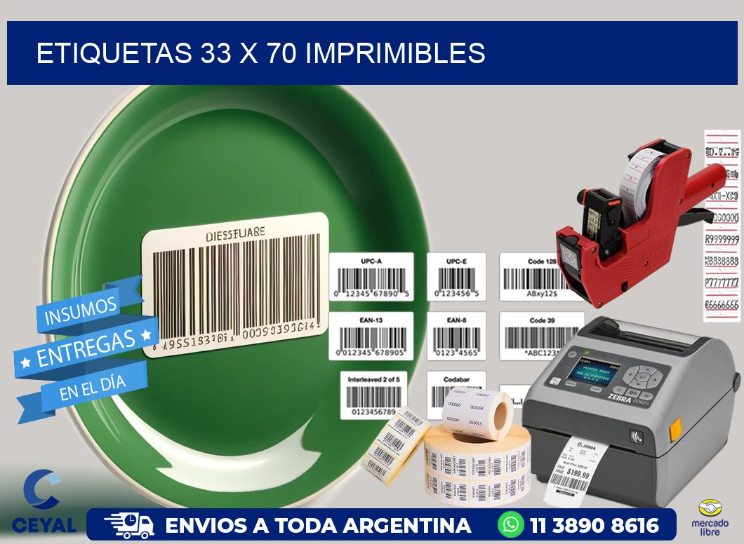 ETIQUETAS 33 x 70 IMPRIMIBLES