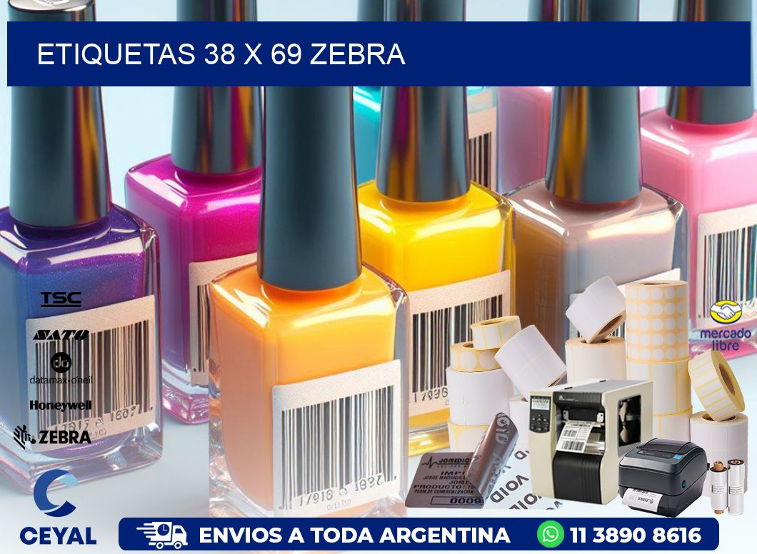 ETIQUETAS 38 x 69 ZEBRA