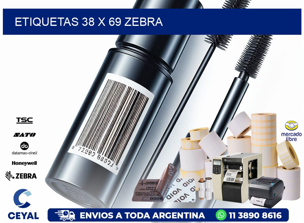ETIQUETAS 38 x 69 ZEBRA