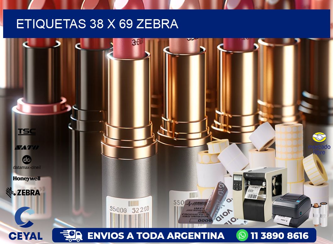 ETIQUETAS 38 x 69 ZEBRA