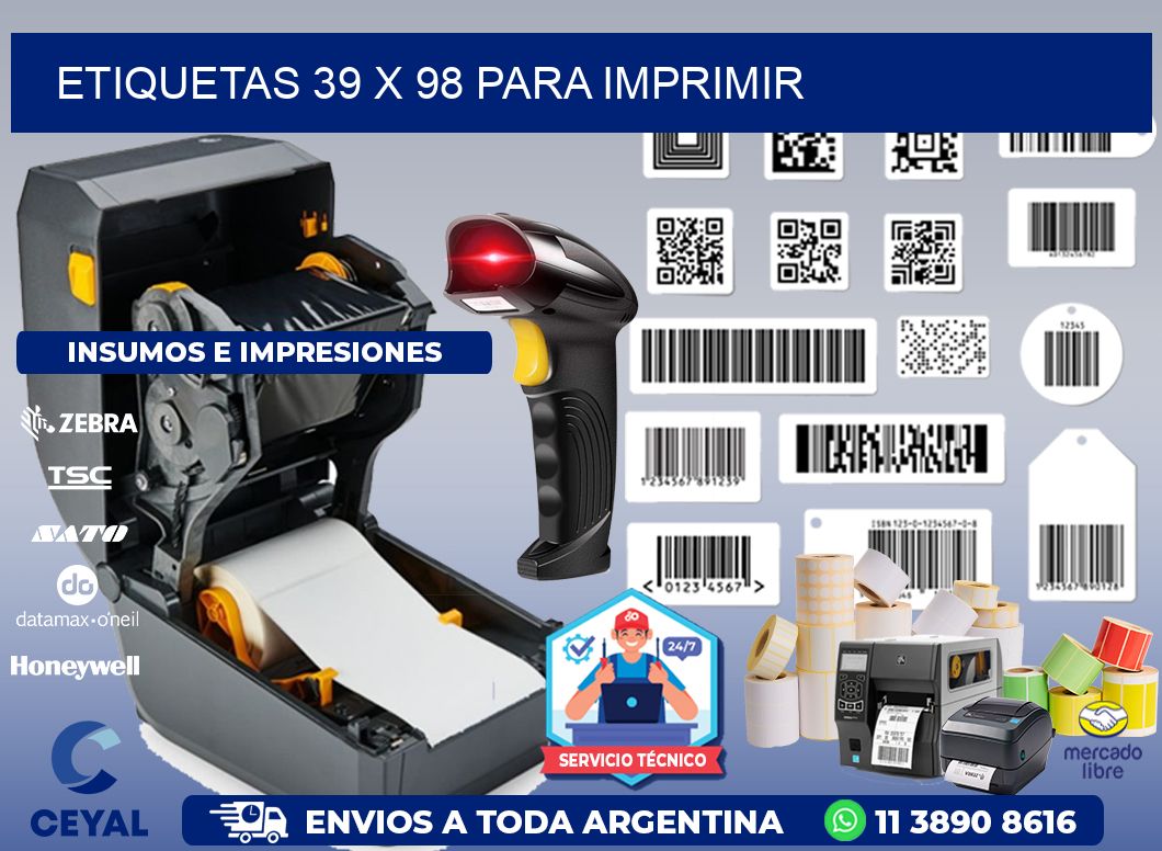 ETIQUETAS 39 x 98 PARA IMPRIMIR