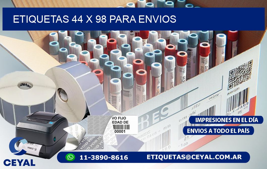 ETIQUETAS 44 x 98 PARA ENVIOS
