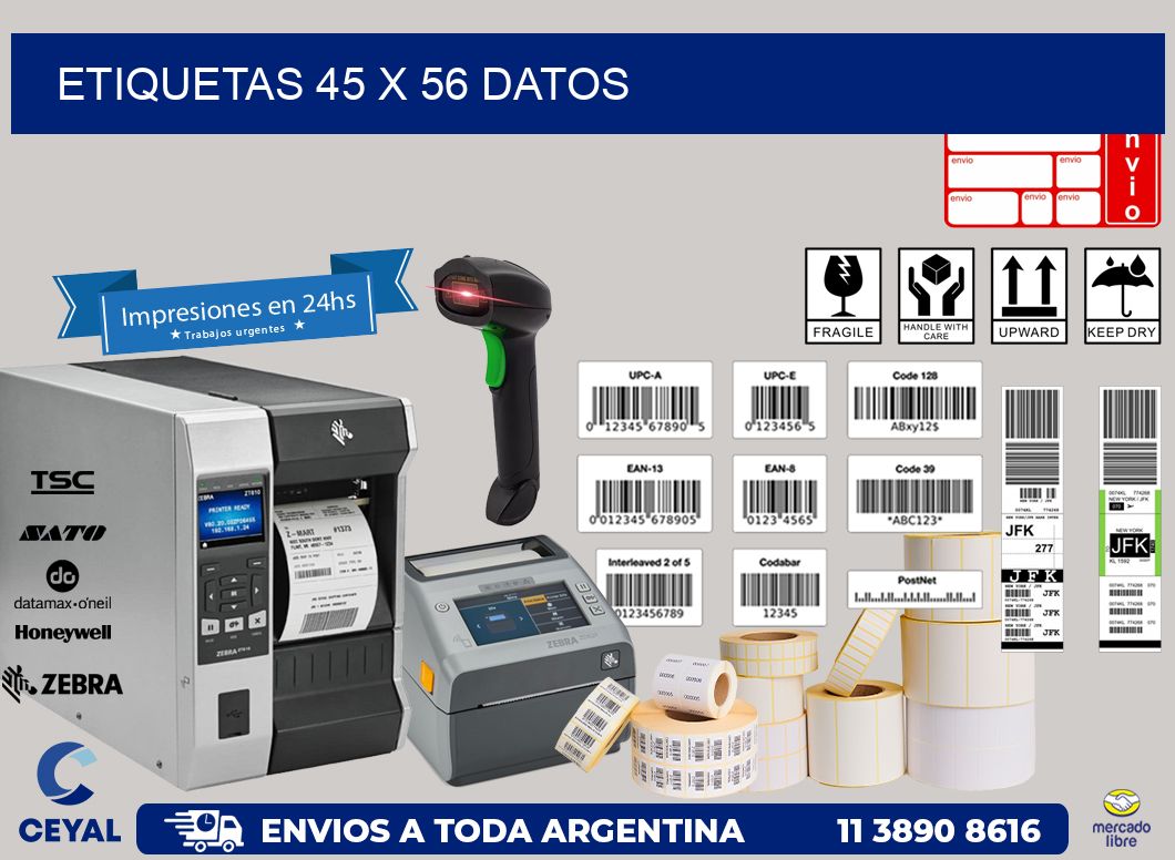 ETIQUETAS 45 x 56 DATOS