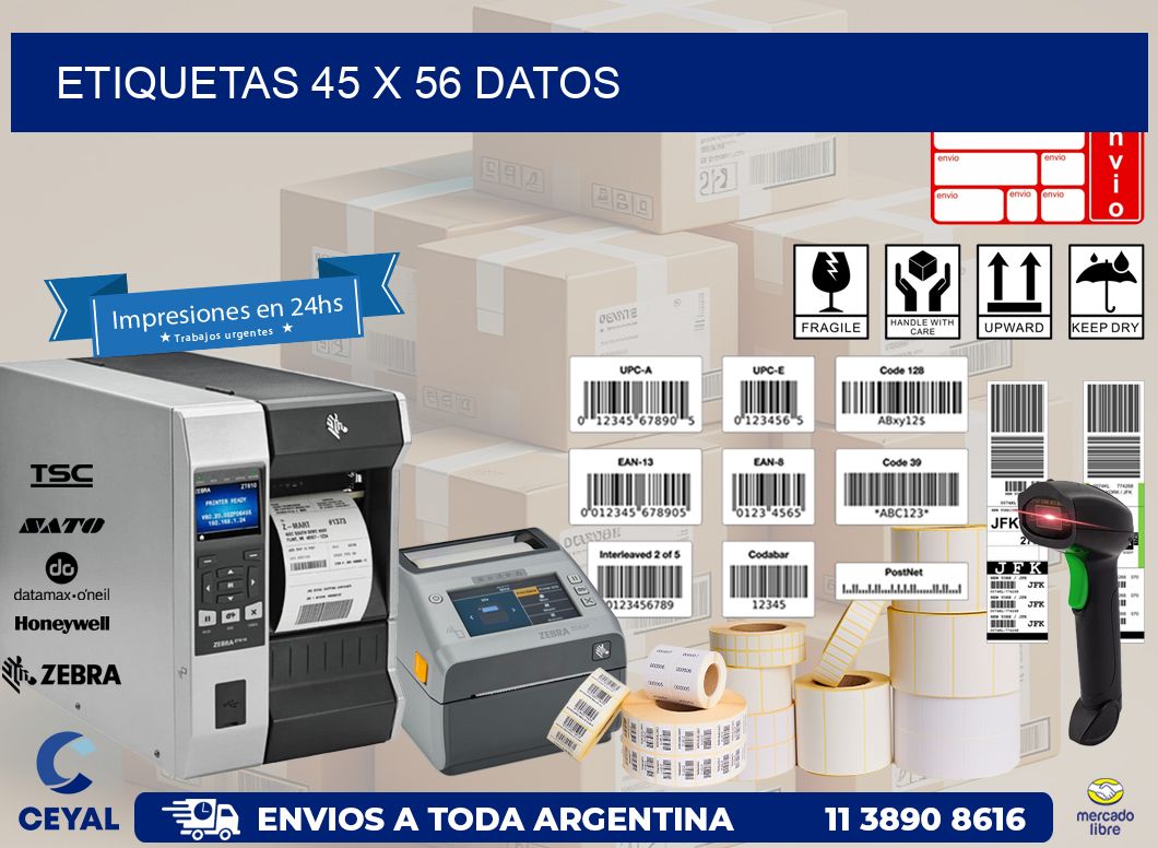 ETIQUETAS 45 x 56 DATOS