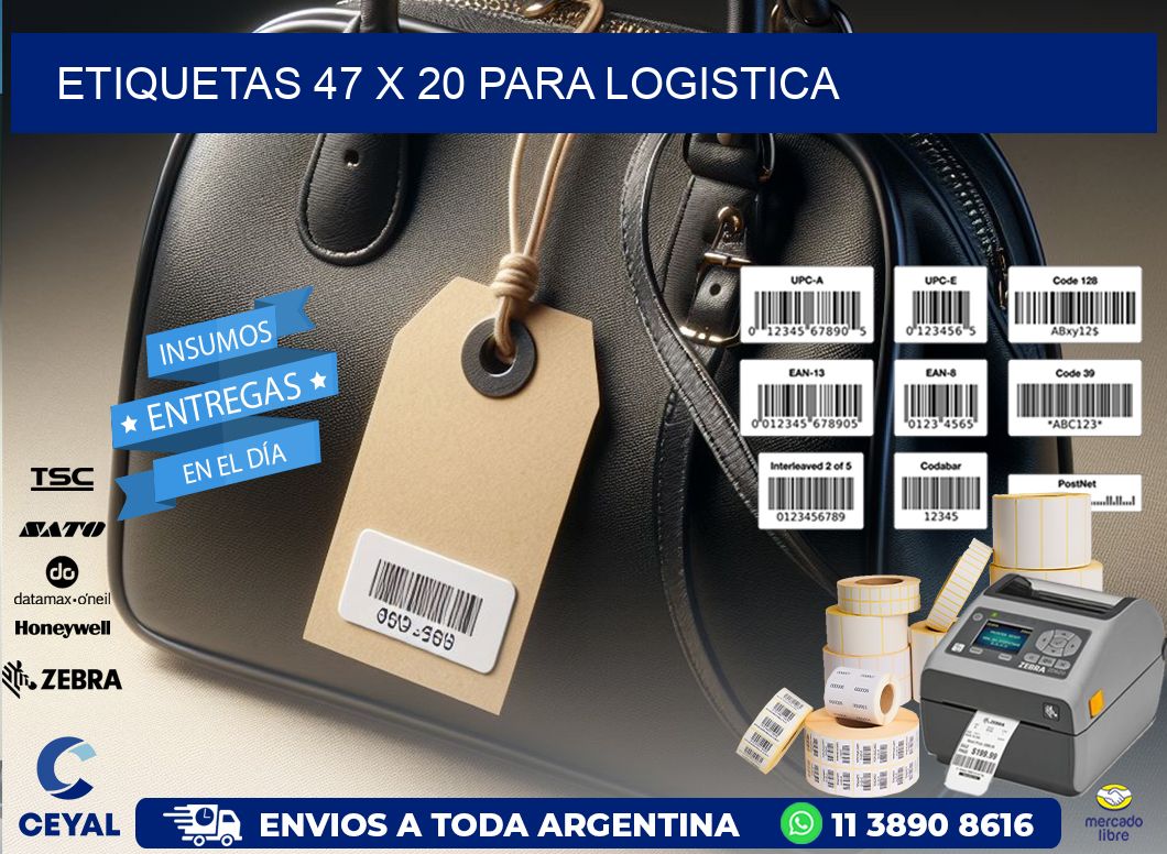 ETIQUETAS 47 x 20 PARA LOGISTICA