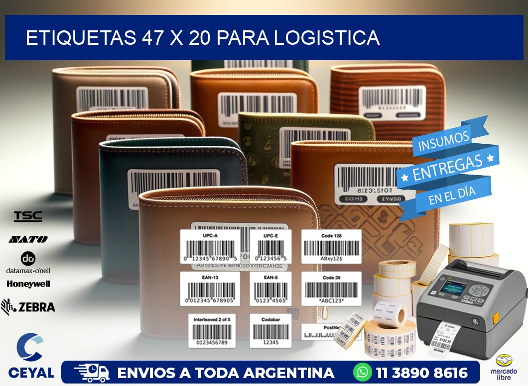 ETIQUETAS 47 x 20 PARA LOGISTICA