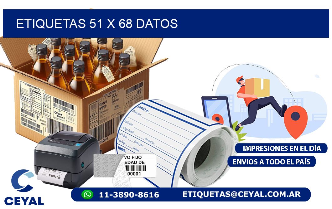 ETIQUETAS 51 x 68 DATOS