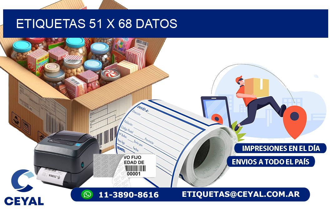 ETIQUETAS 51 x 68 DATOS