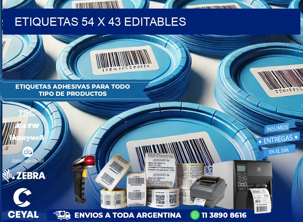 ETIQUETAS 54 x 43 EDITABLES