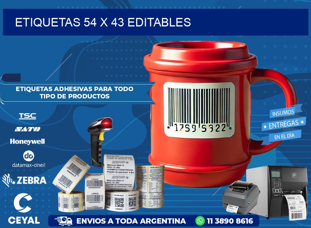 ETIQUETAS 54 x 43 EDITABLES