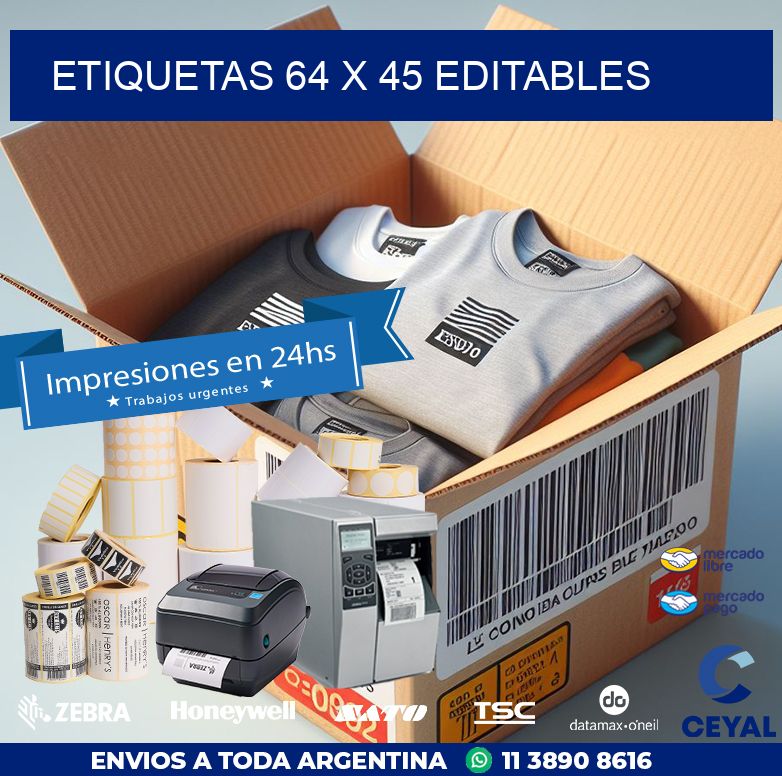 ETIQUETAS 64 x 45 EDITABLES