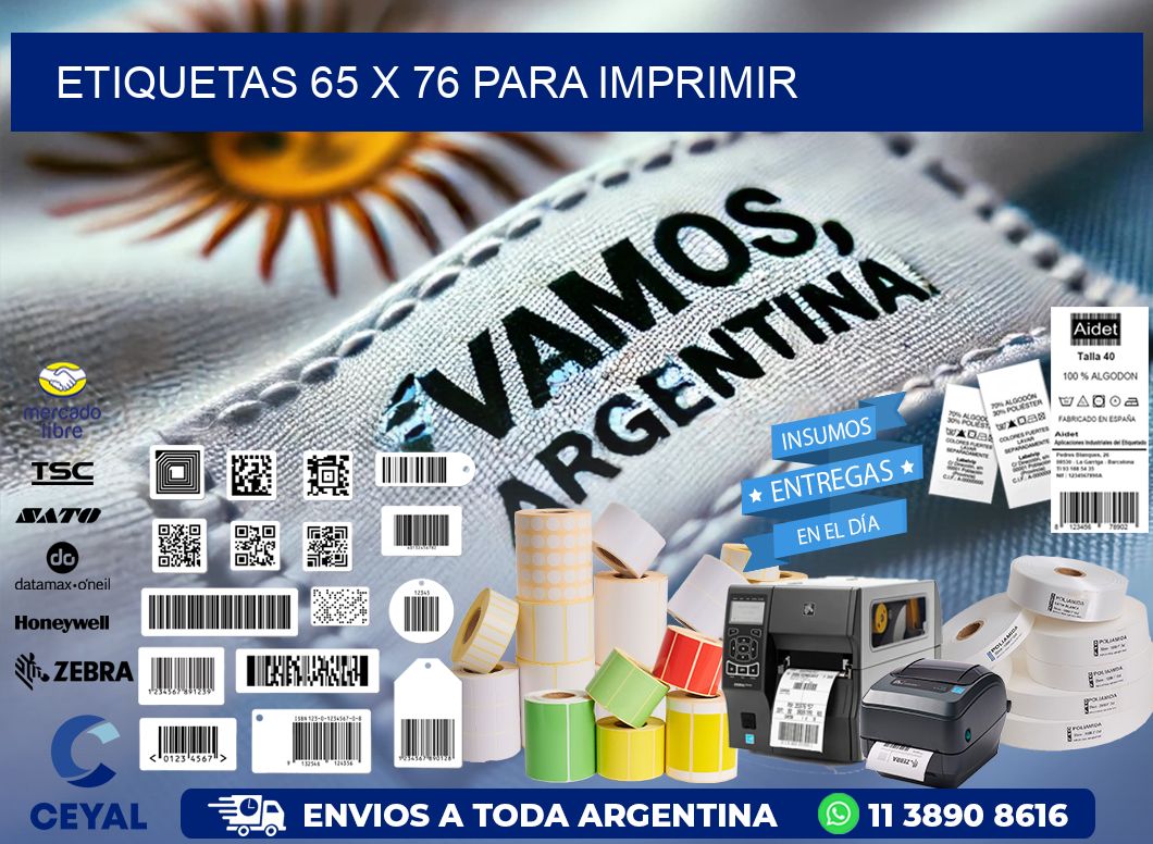 ETIQUETAS 65 x 76 PARA IMPRIMIR