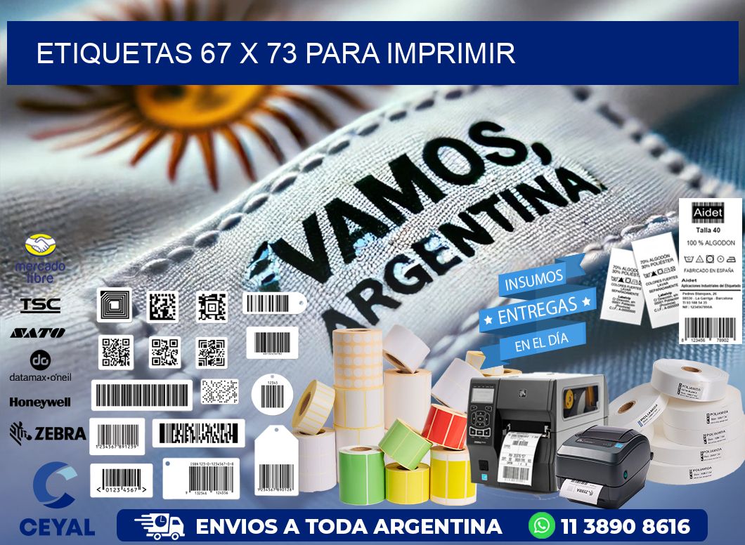ETIQUETAS 67 x 73 PARA IMPRIMIR