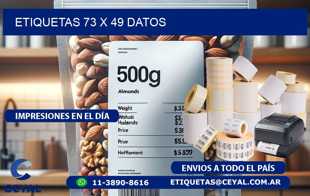 ETIQUETAS 73 x 49 DATOS