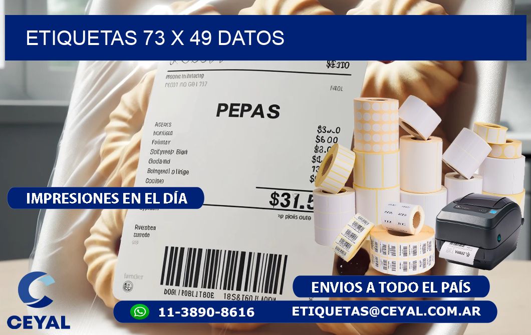 ETIQUETAS 73 x 49 DATOS