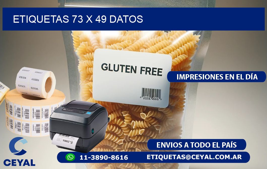 ETIQUETAS 73 x 49 DATOS