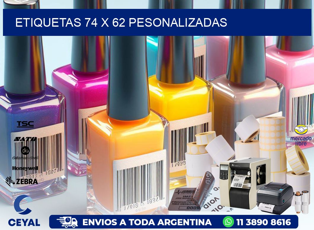 ETIQUETAS 74 x 62 PESONALIZADAS