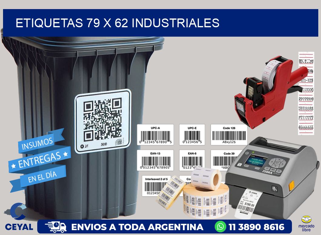 ETIQUETAS 79 x 62 INDUSTRIALES