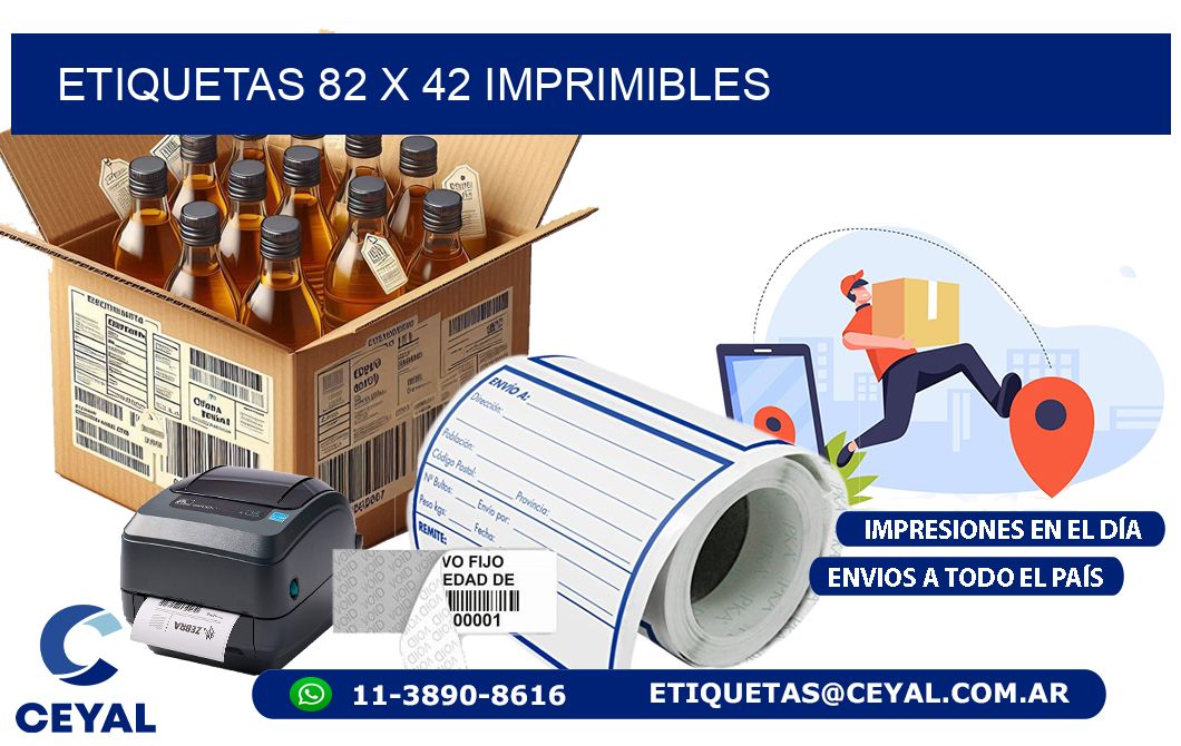 ETIQUETAS 82 x 42 IMPRIMIBLES