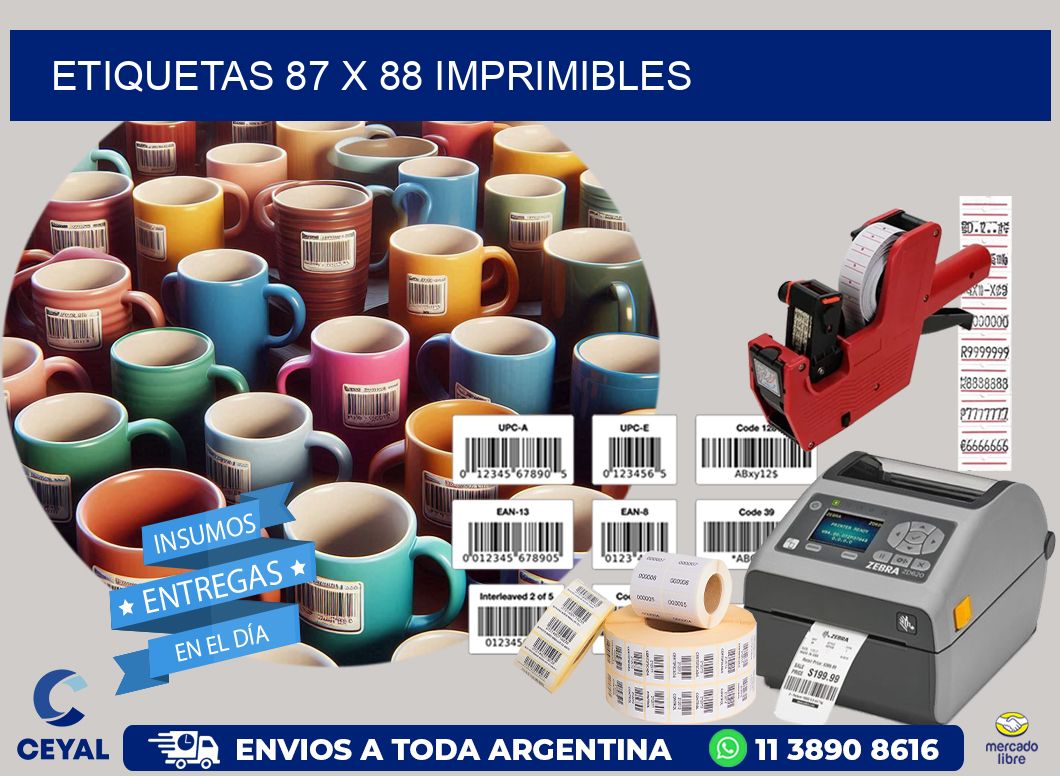 ETIQUETAS 87 x 88 IMPRIMIBLES
