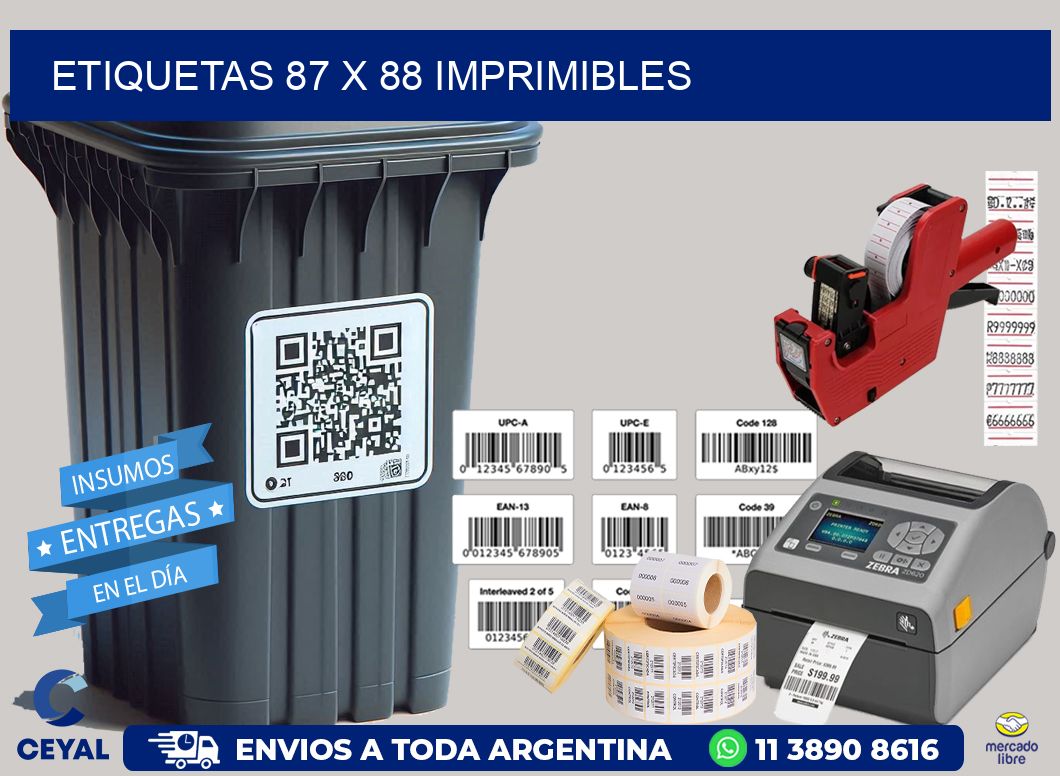 ETIQUETAS 87 x 88 IMPRIMIBLES